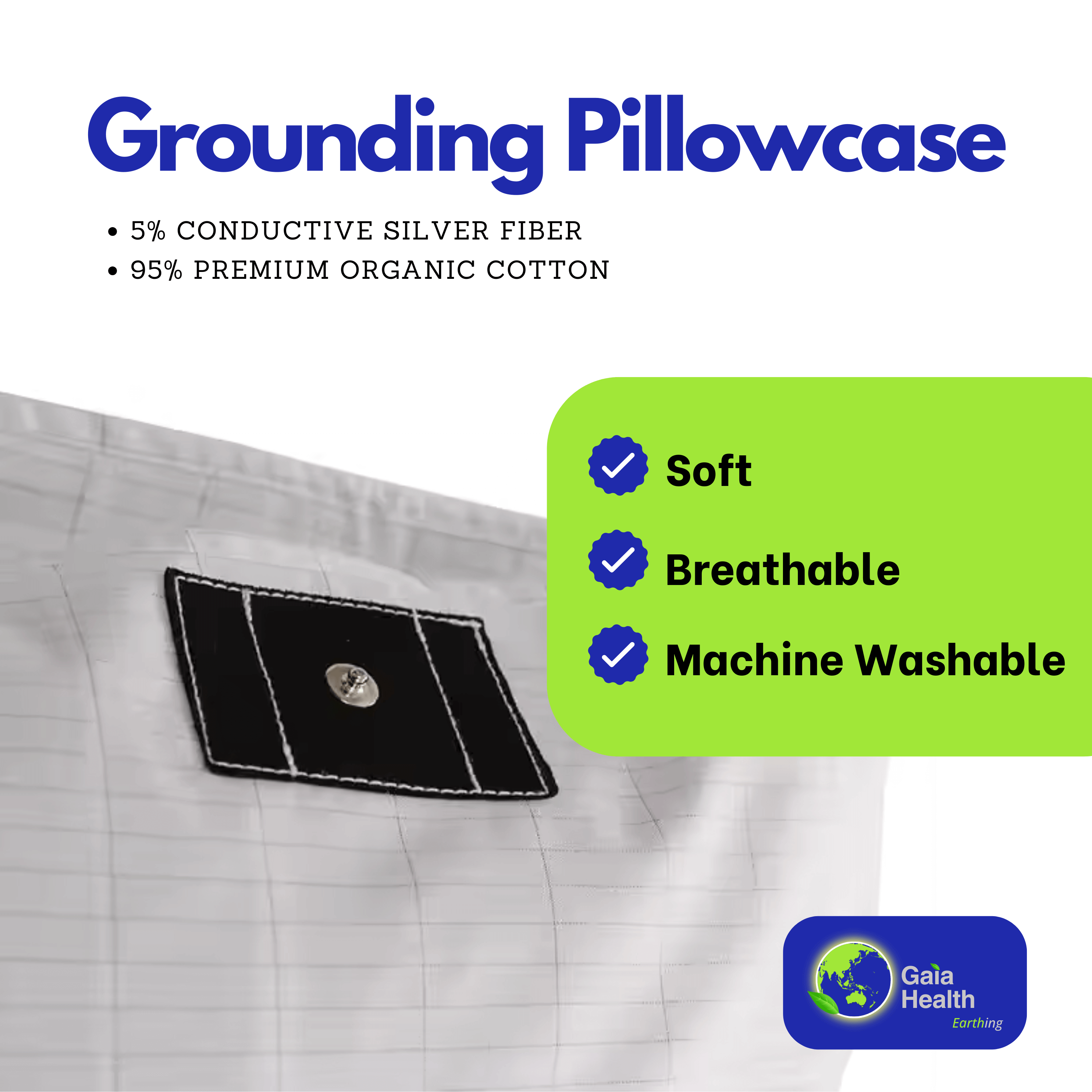 Gaia Grounding Pillowcase
